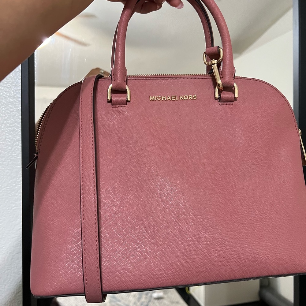 Michael Kira peach bag